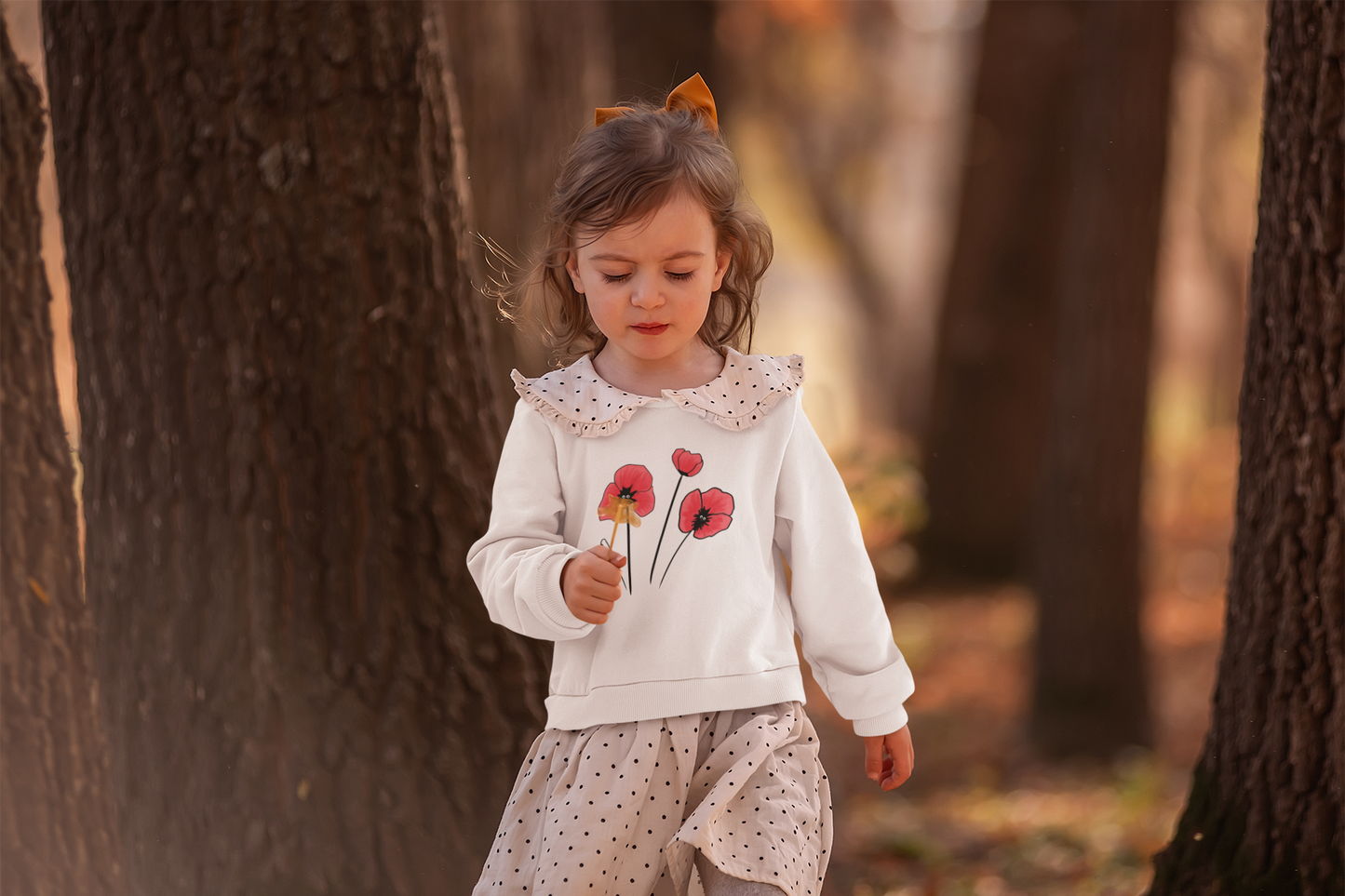 Sweat Coquelicot en coton BIO