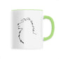 Mug céramique silhouette lion