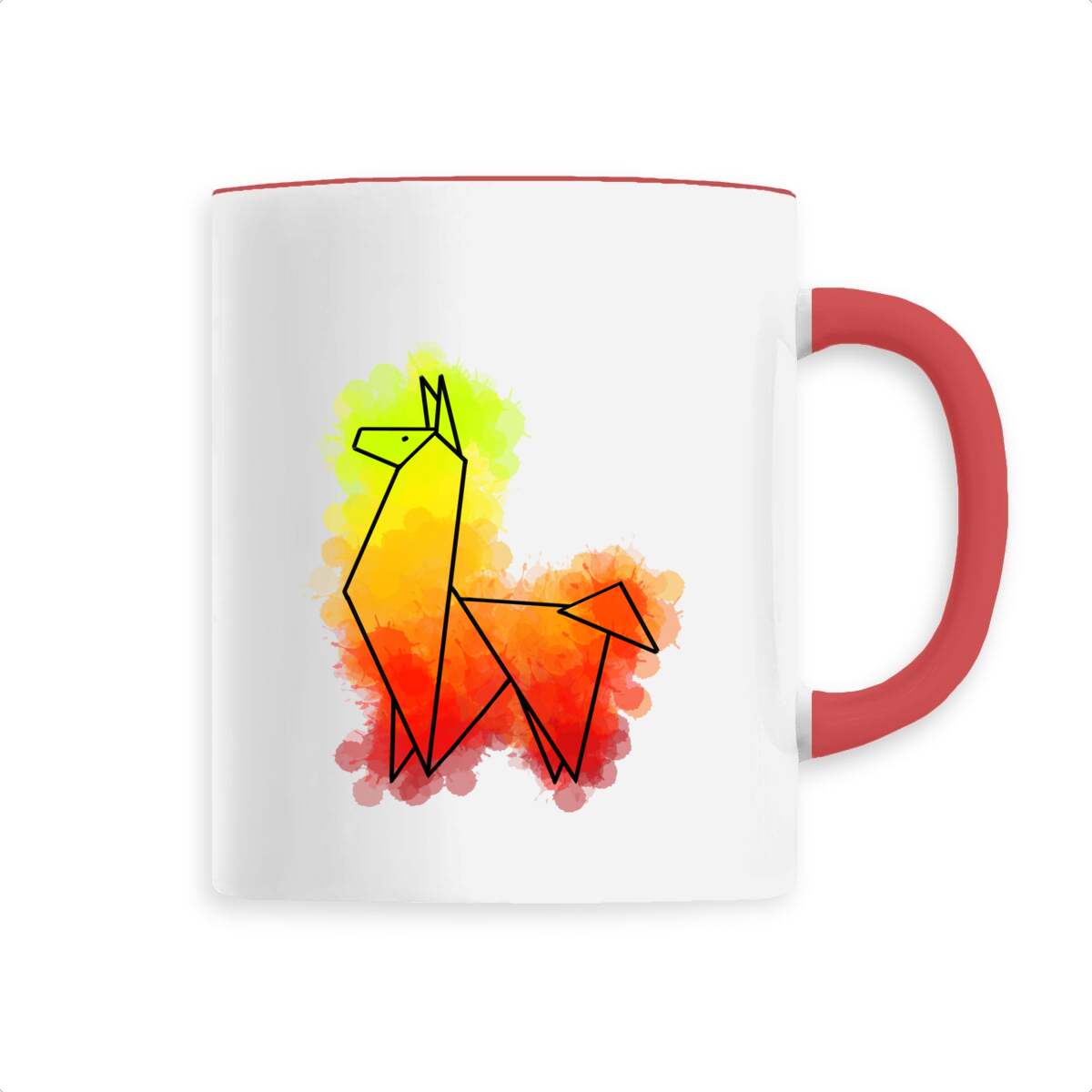 Mug céramique Lama Origami