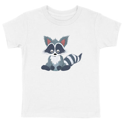 T-shirt enfant raton laveur en coton BIO