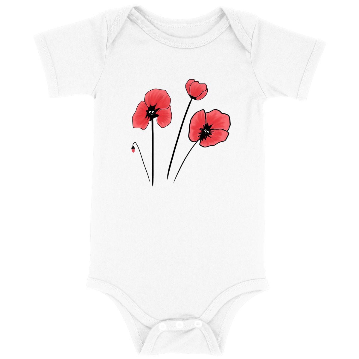 Body Coquelicot en coton BIO